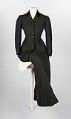 Image of Black broadcloth sidesaddle riding habit, 1907